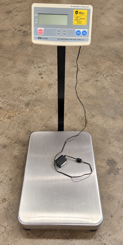 Used A&D Scale with 150 pound capacity